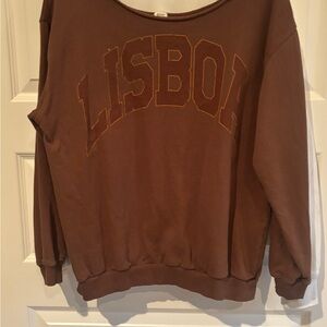 BDG Warm Brown Fleece Top